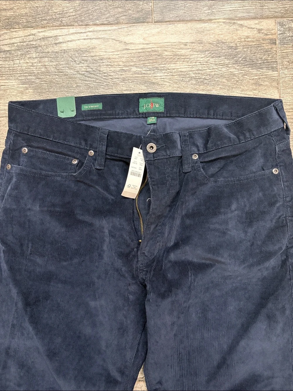 J. Crew Men's Navy Corduroy Pants Size 36 x 32